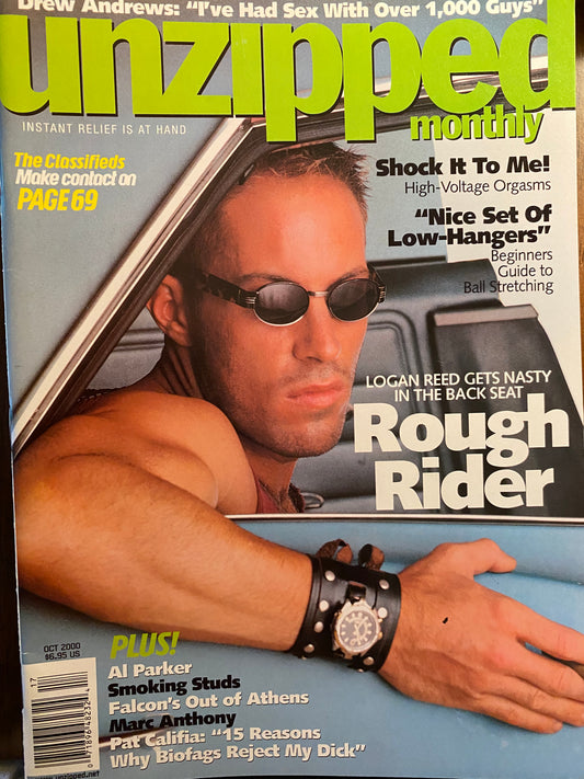 Vintage Unzipped Magazine 10/00