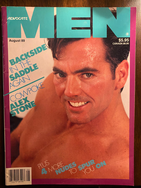 Vintage Advocate Men Magazine August 1989