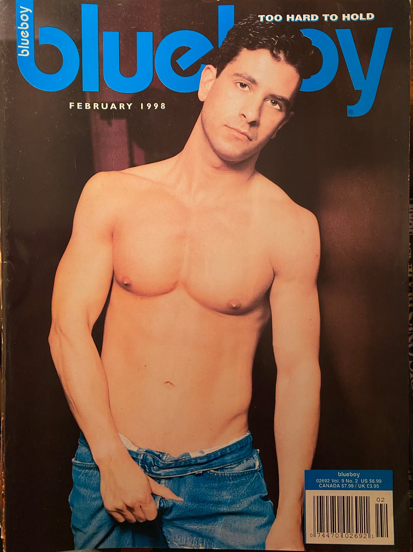 Vintage Blueboy Magazine February 1998