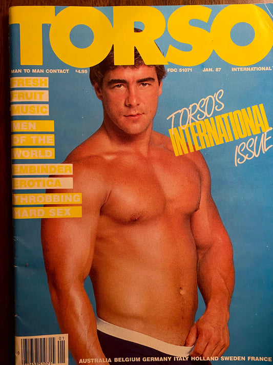 Vintage Torso Magazine  January 1988