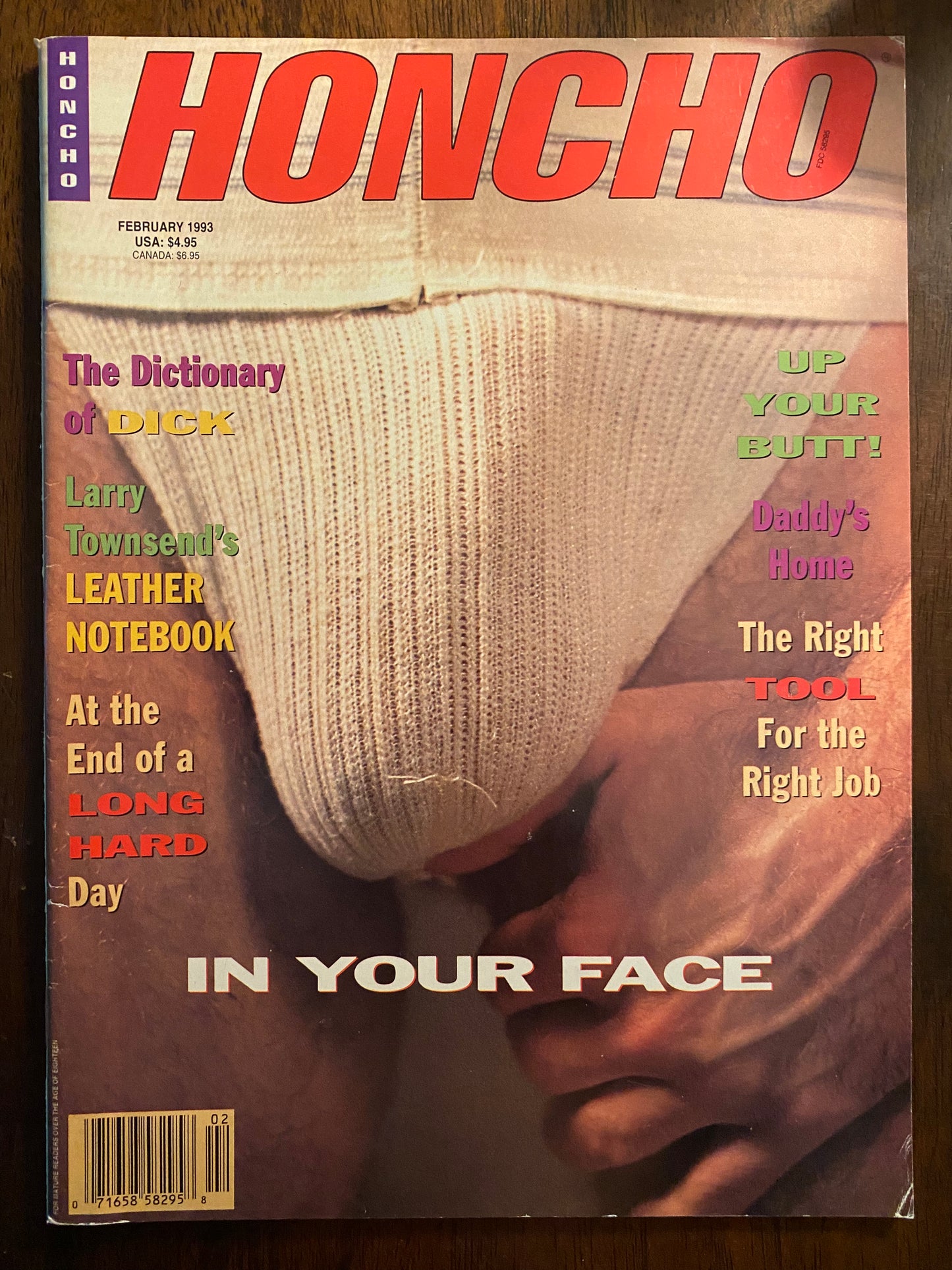 Vintage Honcho Magazine February 1993