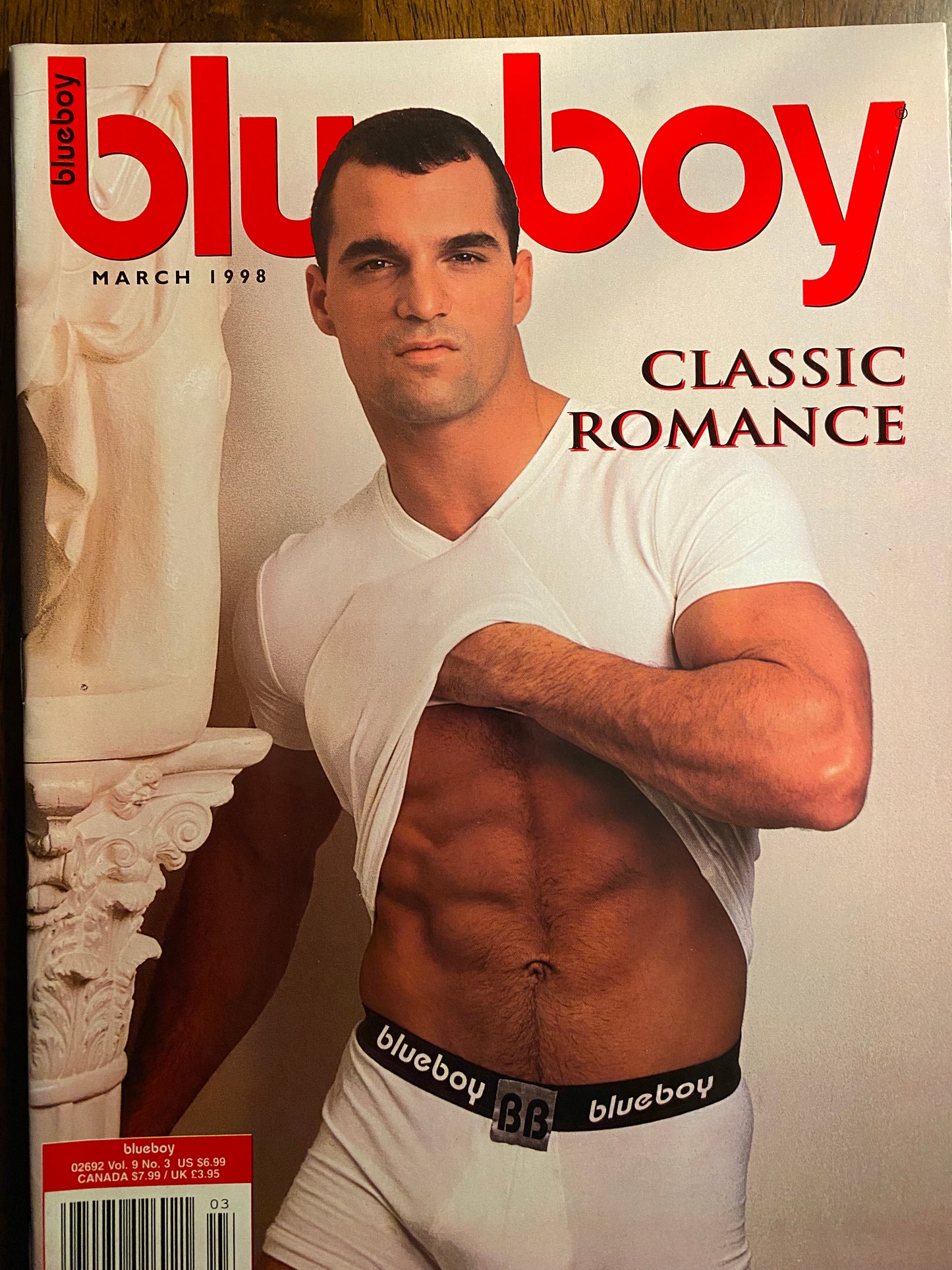 Vintage Blueboy Magazine  March 1998