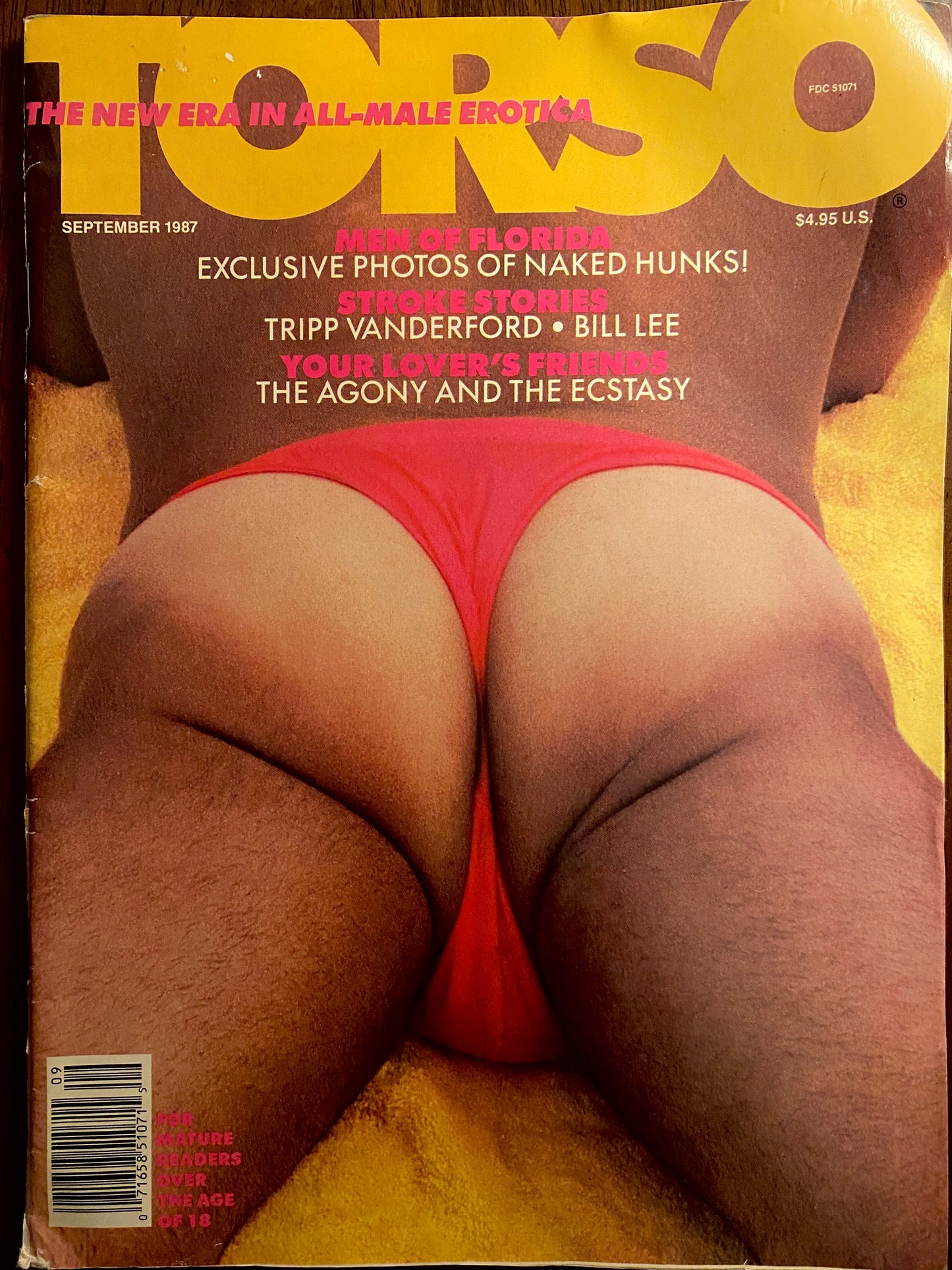 Vintage Torso Magazine. September 1987